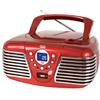 Compatto home TREVI CMP-543USB Vintage colore Rosso